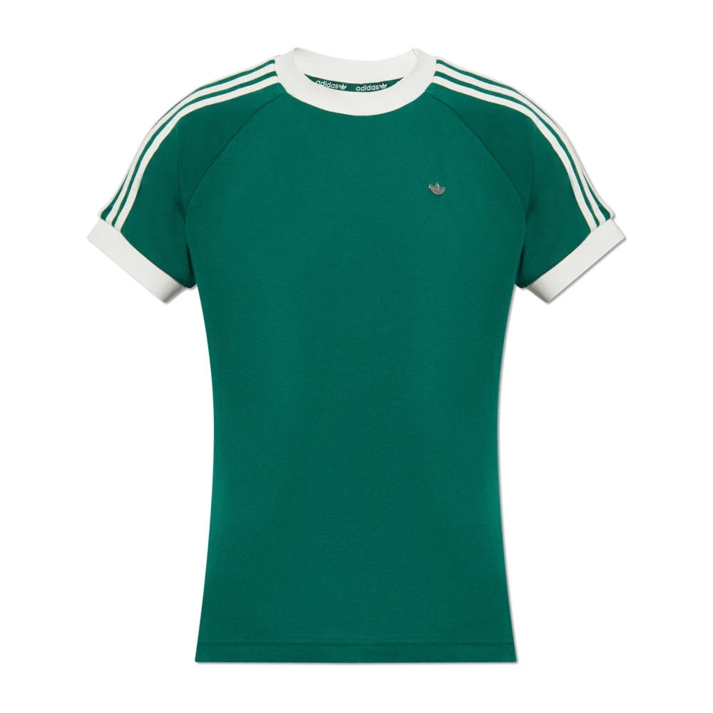 Adidas Originals T-shirt med logotypformad applikation Green, Herr