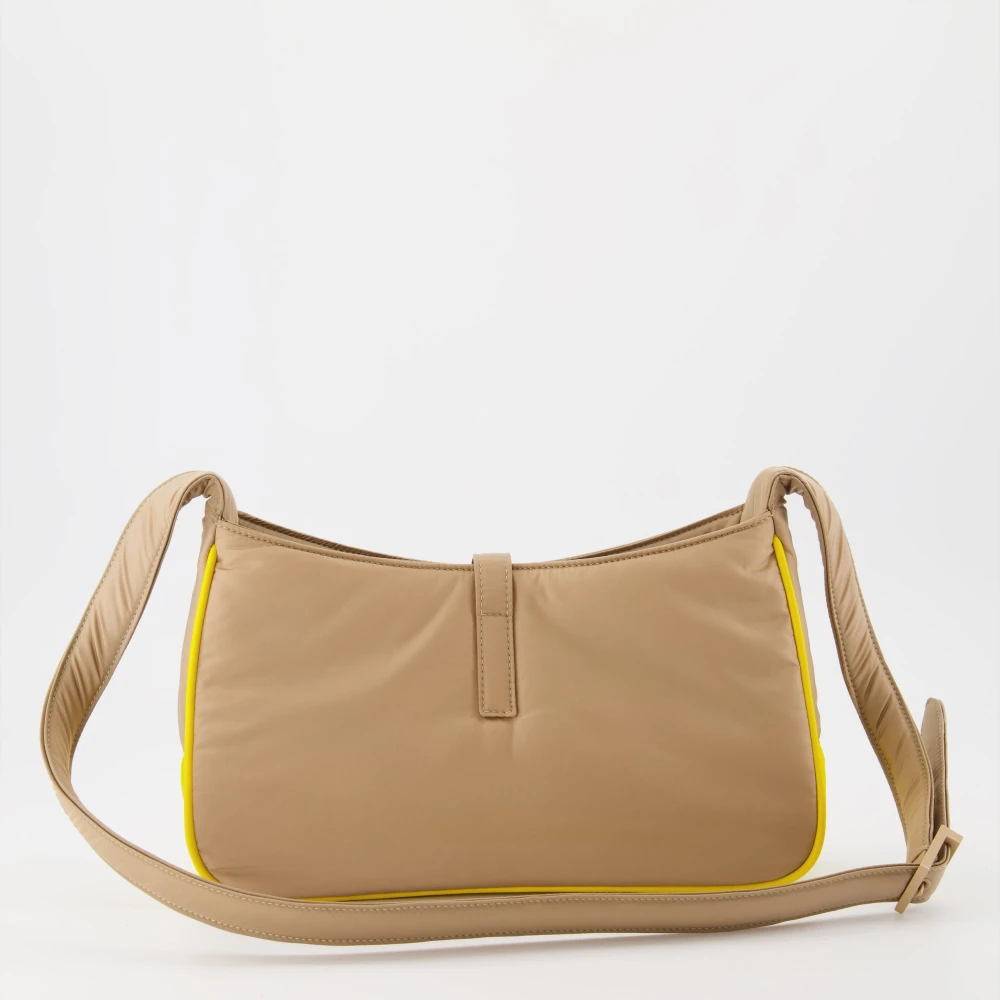 Saint Laurent Le 5 à 8 Leren Schoudertas Beige Heren