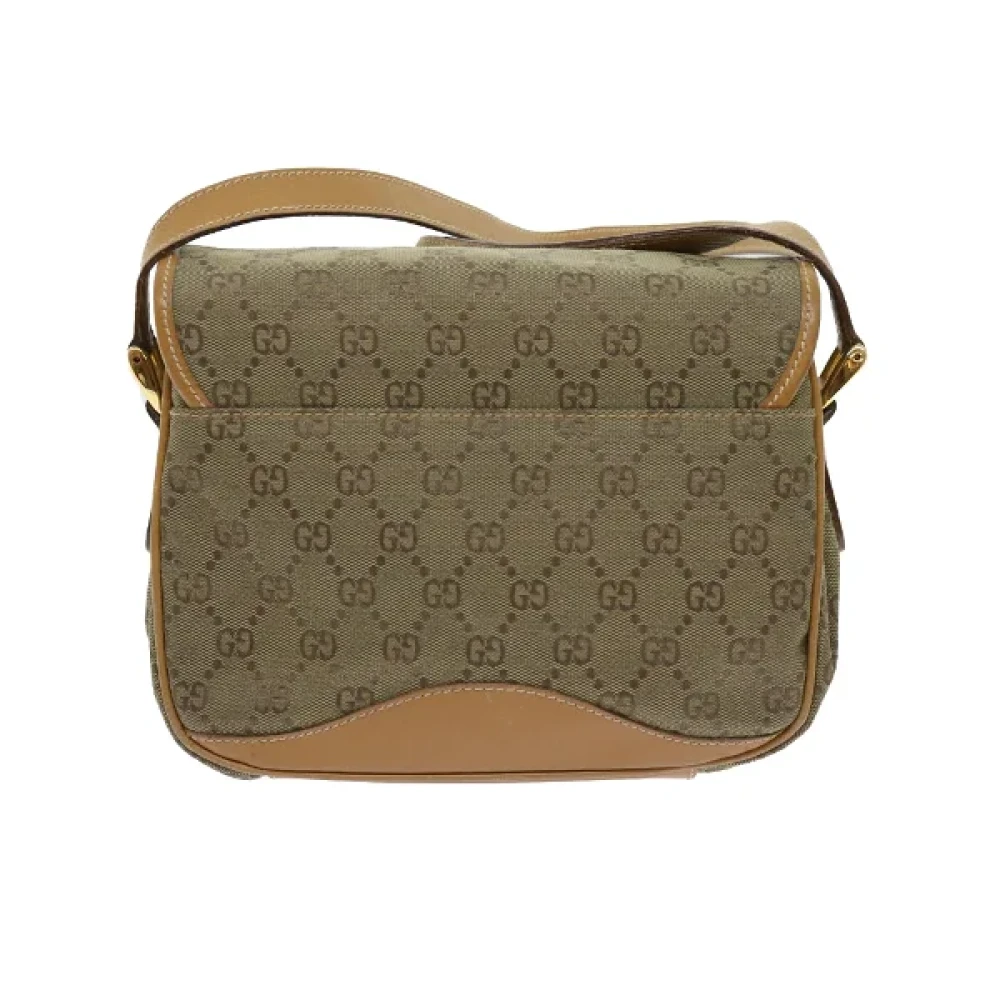 Gucci Vintage Pre-owned Canvas gucci-bags Green Dames