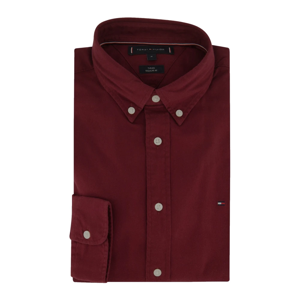Tommy Hilfiger Rood Casual Overhemd Red Heren