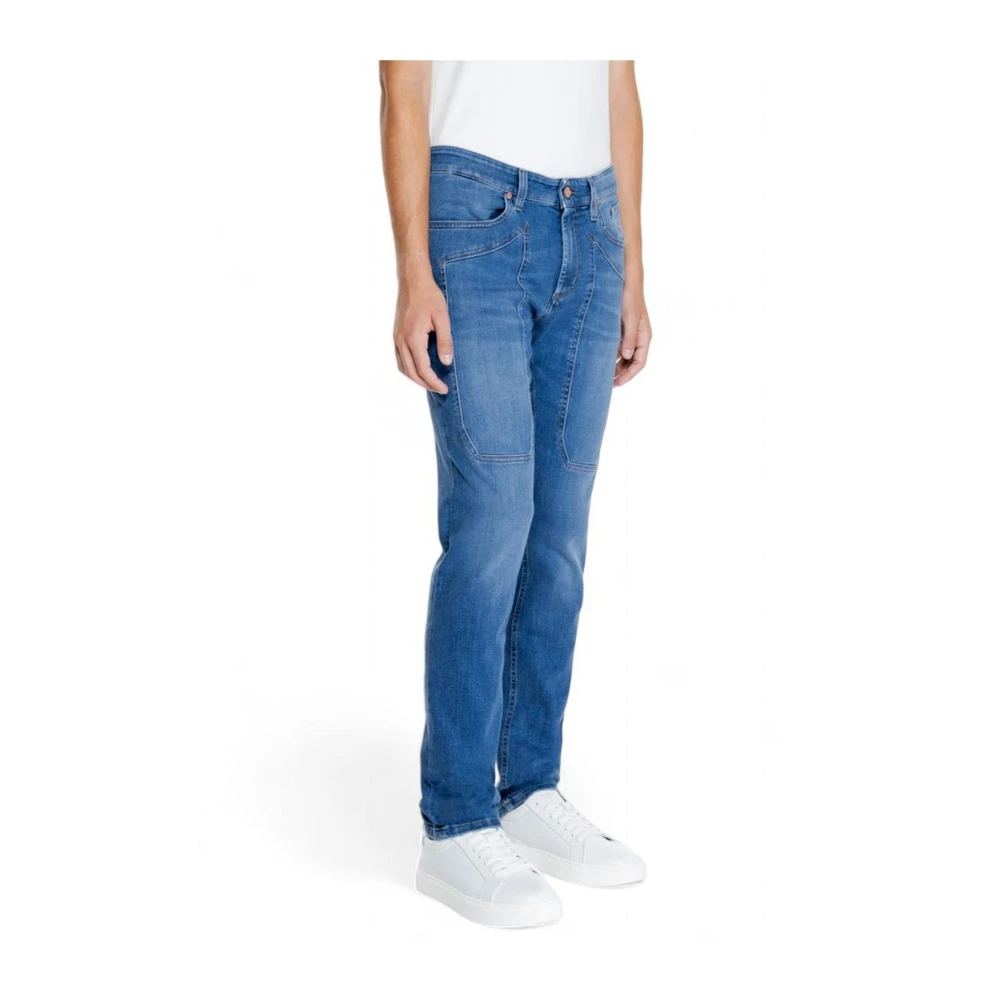 Jeckerson Stretch Katoenmix Herenbroeken Blue Heren