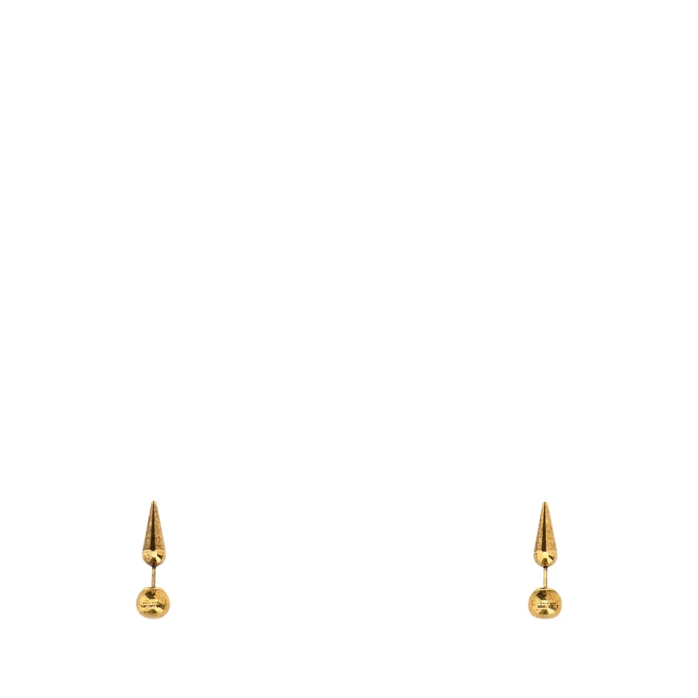 Jil Sander Women's Yellow Earrings, One Size, Gold Metal Earrings