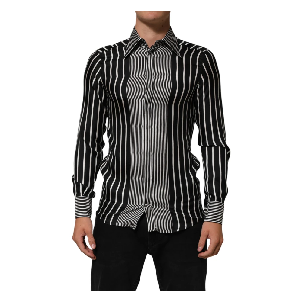 Dolce & Gabbana Men's Black Martini Dress Shirt - Casual Shirts - M - Shirts