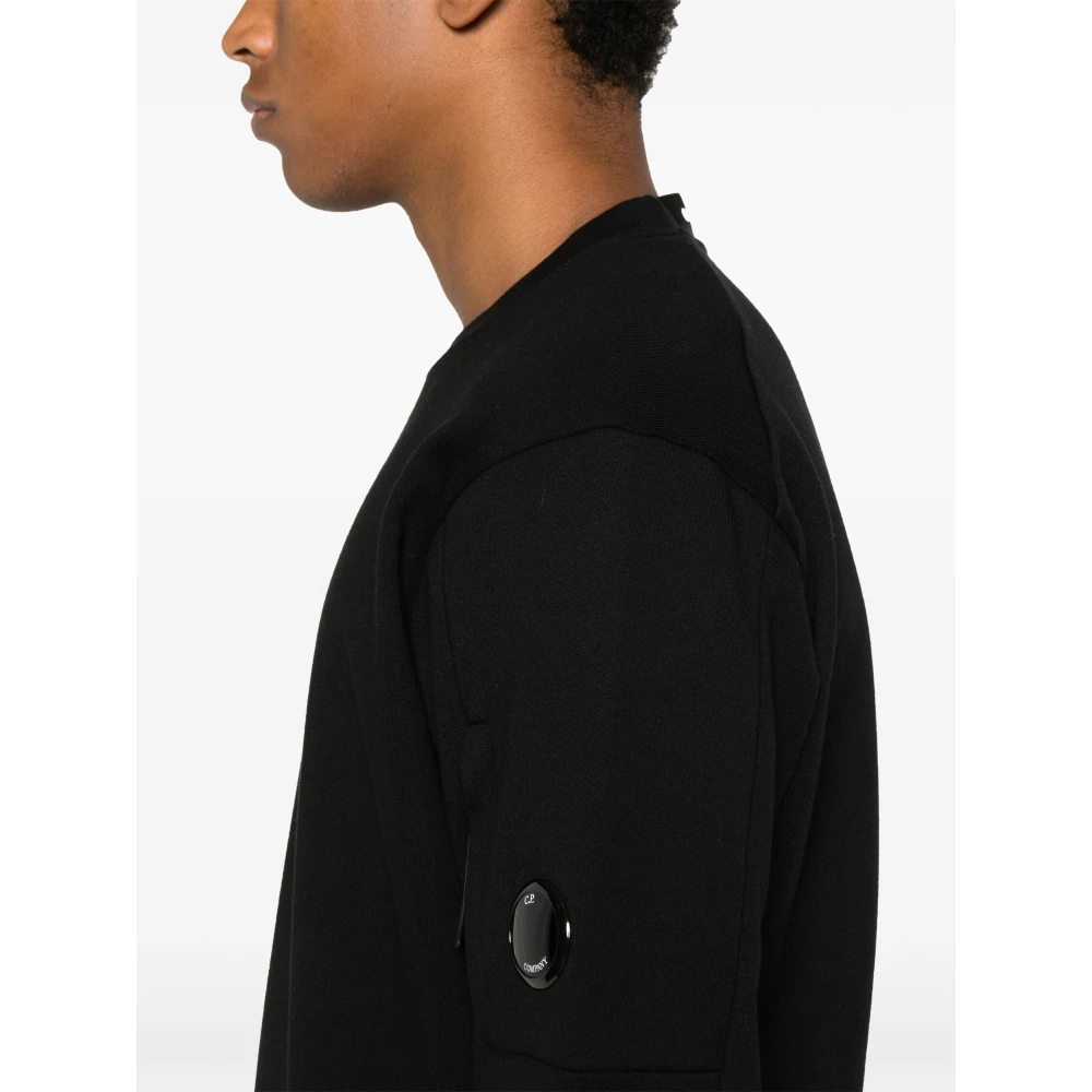 C.P. Company Zwarte Sweater Girocollo Carry Over Black Heren