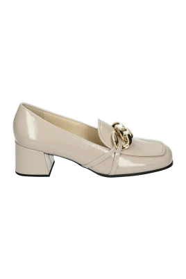 Taupe Pumps med G Bredd