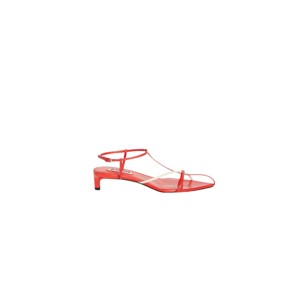 Jil Sander Donna Rosso Scarpe, 40 Eu, New,