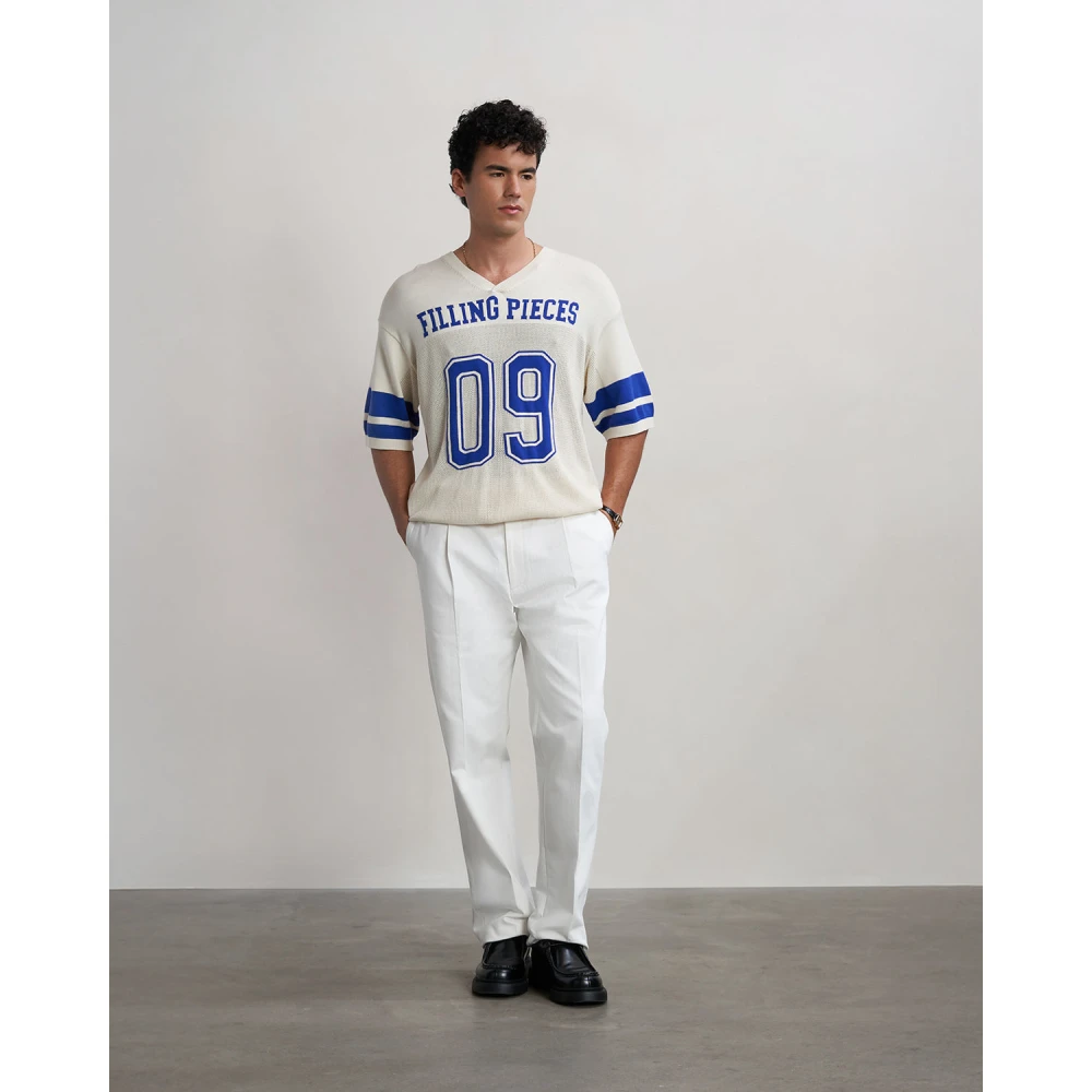 Filling Pieces Knit Jersey American Football Antique White Heren