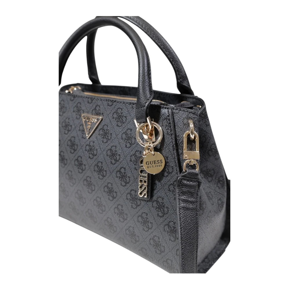 Guess Grijze Bedrukte Handtas met Ritssluiting Gray Dames