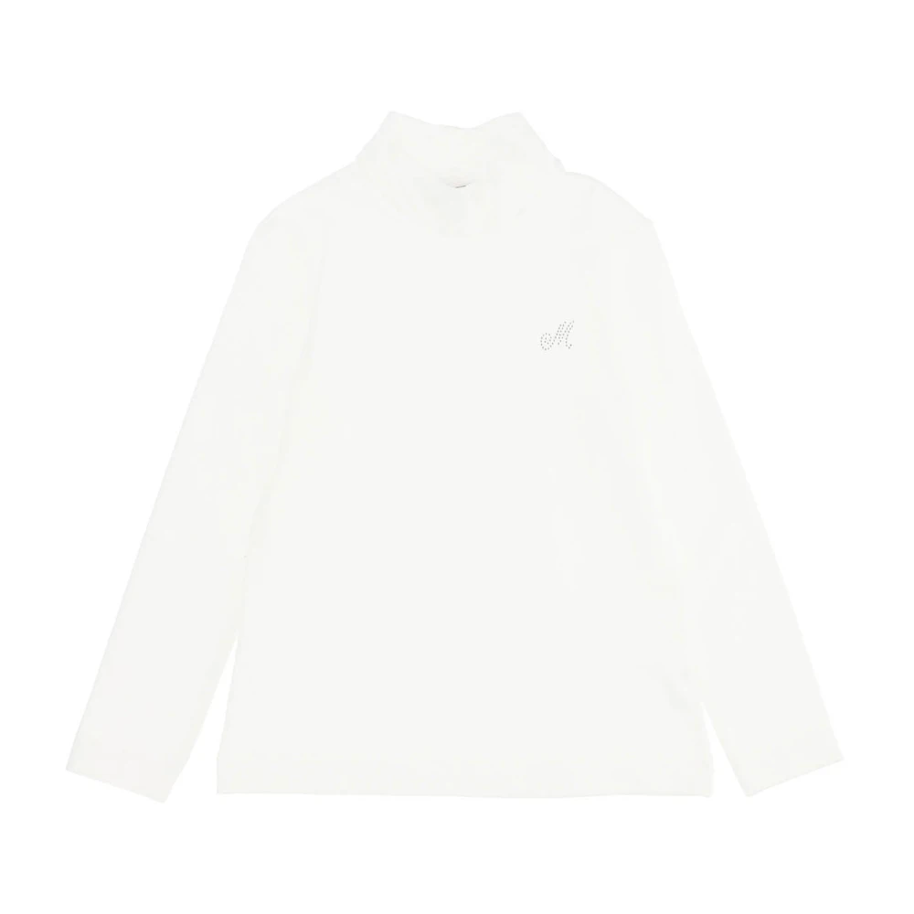 Monnalisa Girls White Lupetto - Kids Sweatshirts - 4 Y - Kids