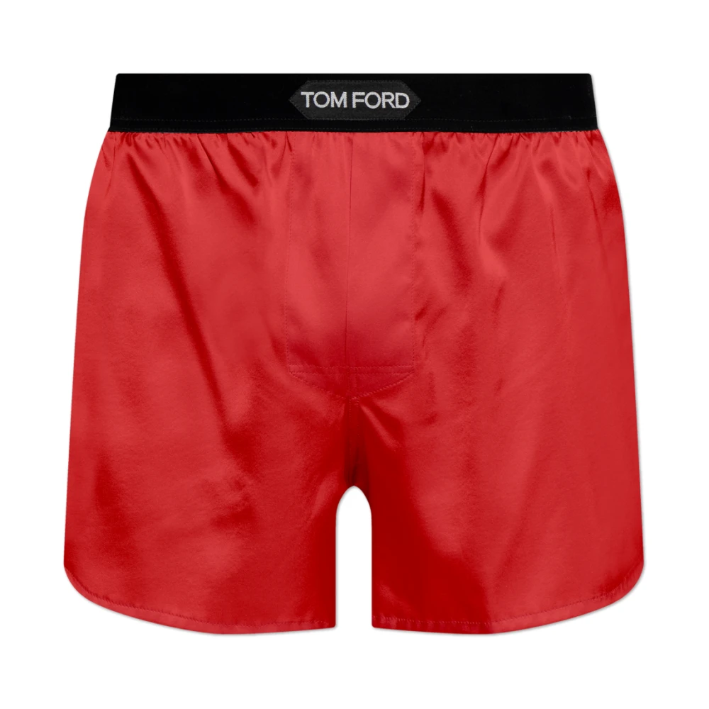 Tom Ford Zijden lingerie shorts Red Heren