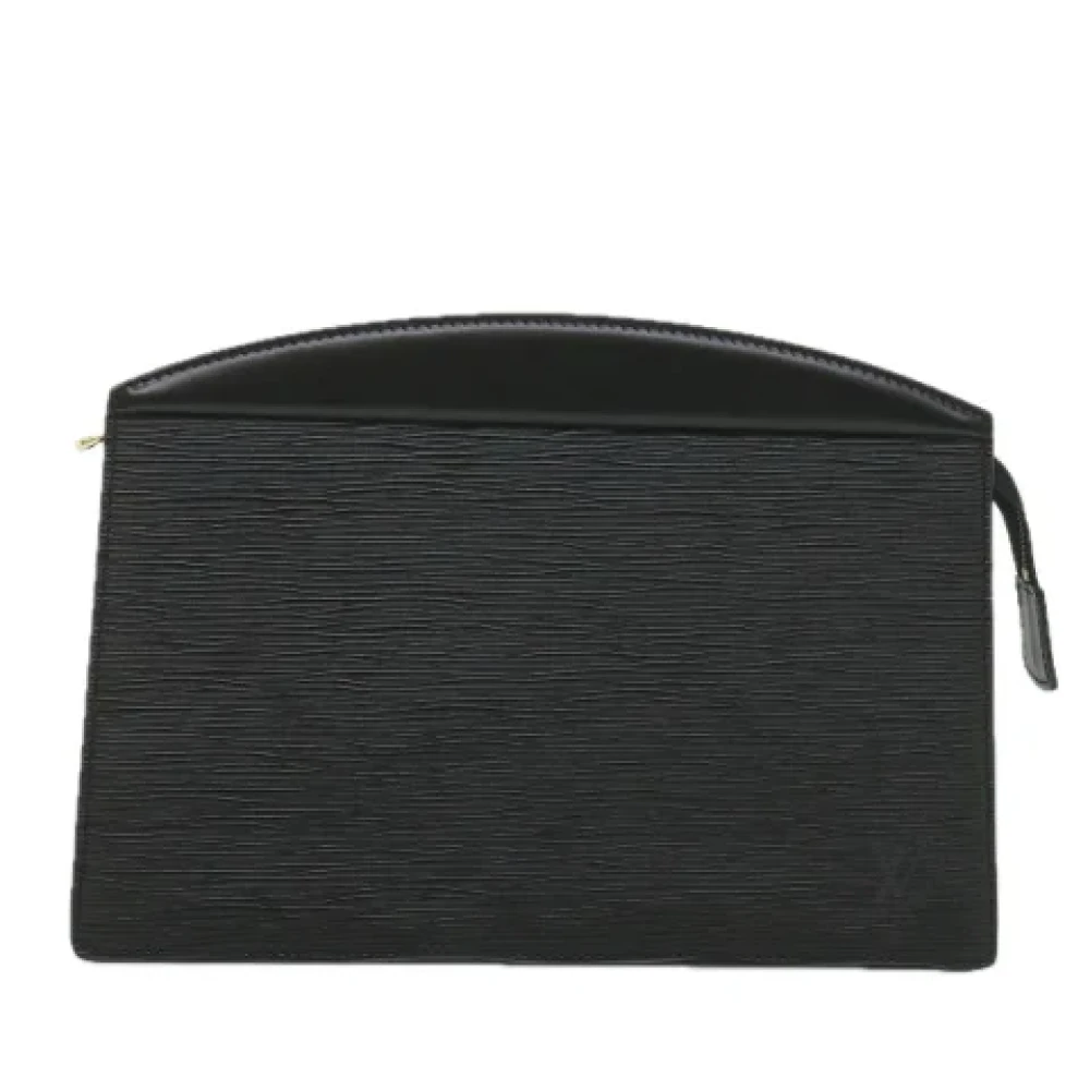 Louis Vuitton Vintage Pre-owned Leather clutches Black Dames