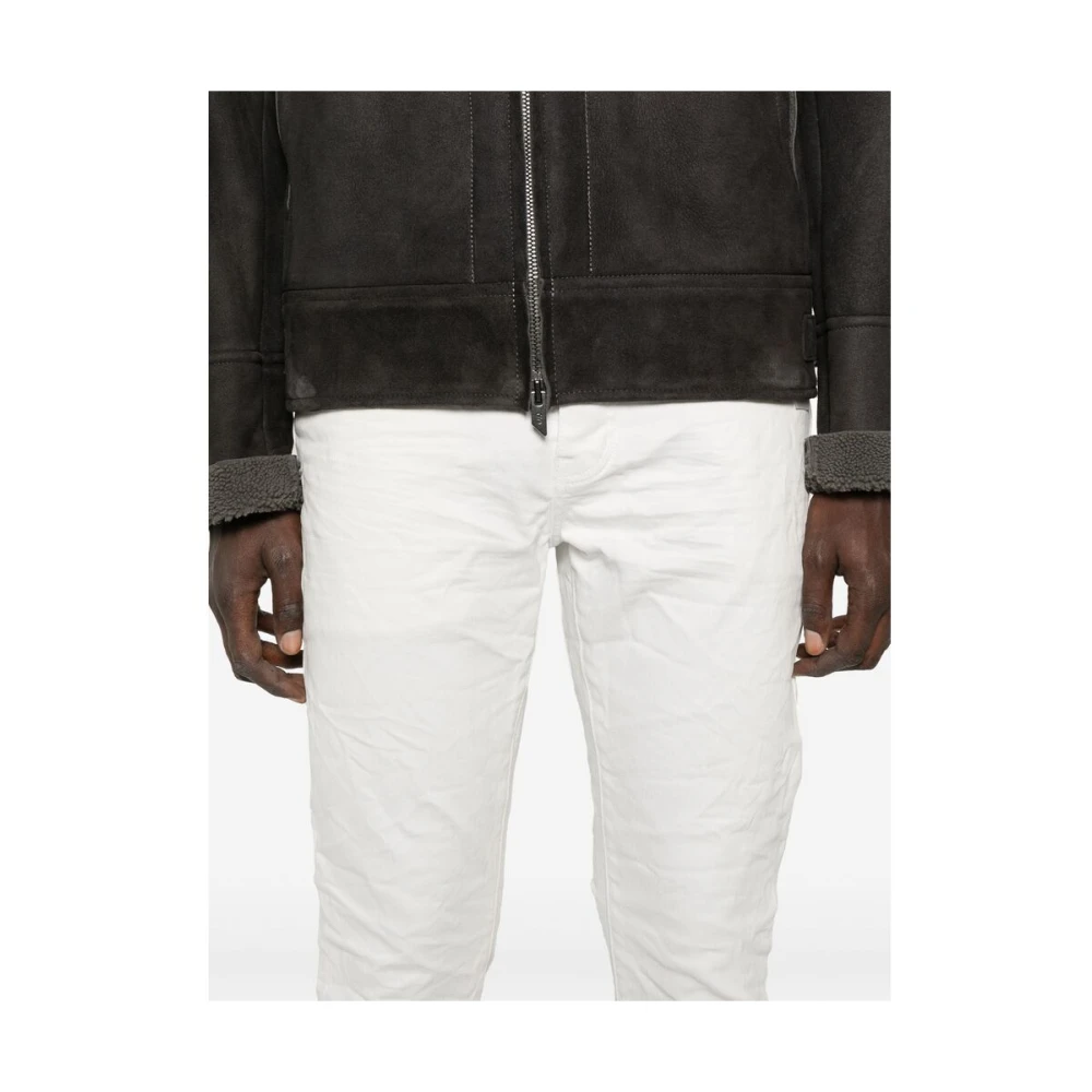 Purple Brand Wolken Wit Katoenmix Jeans White Heren