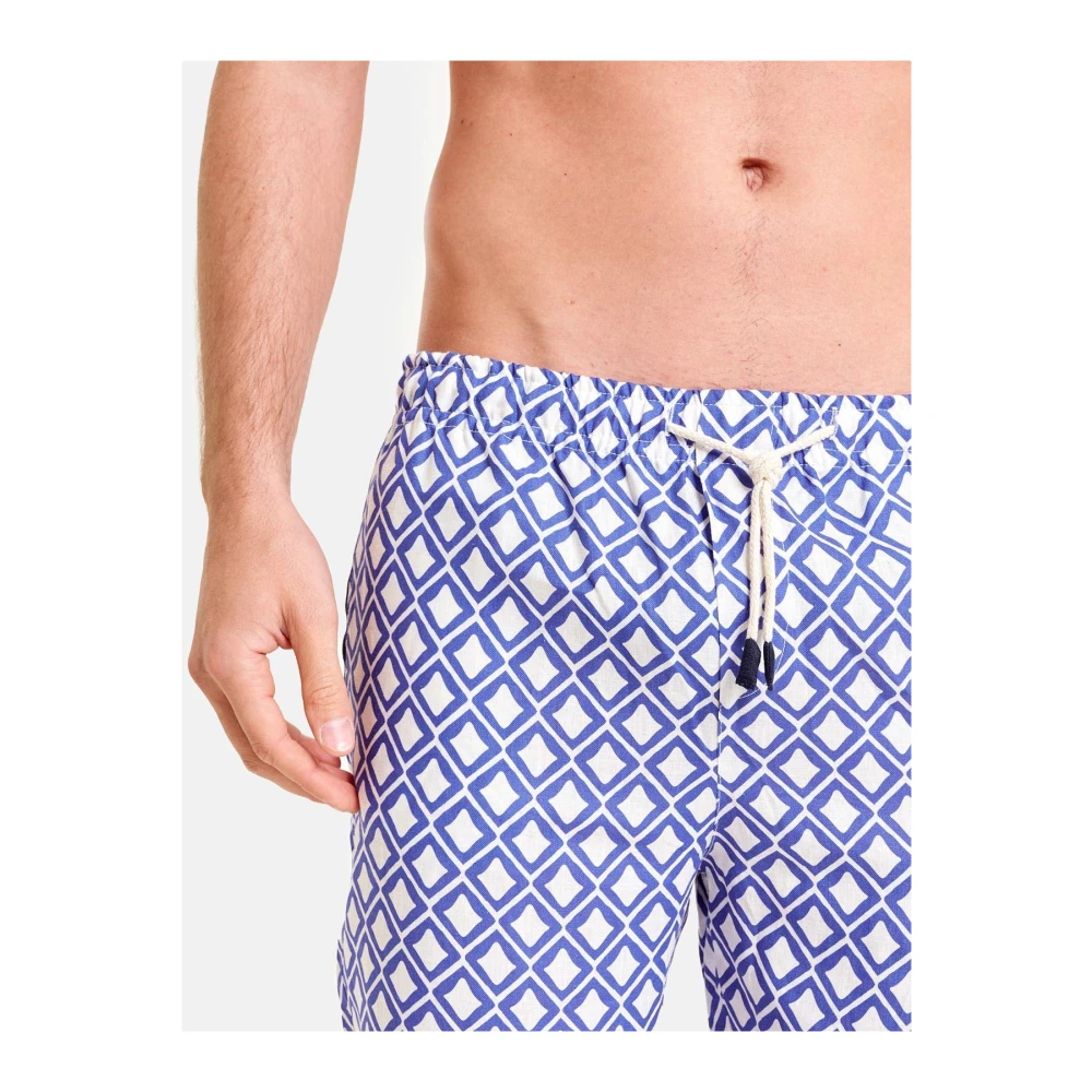Peninsula Klassieke en Verfijnde Linnen Pantalaccio Blue Heren