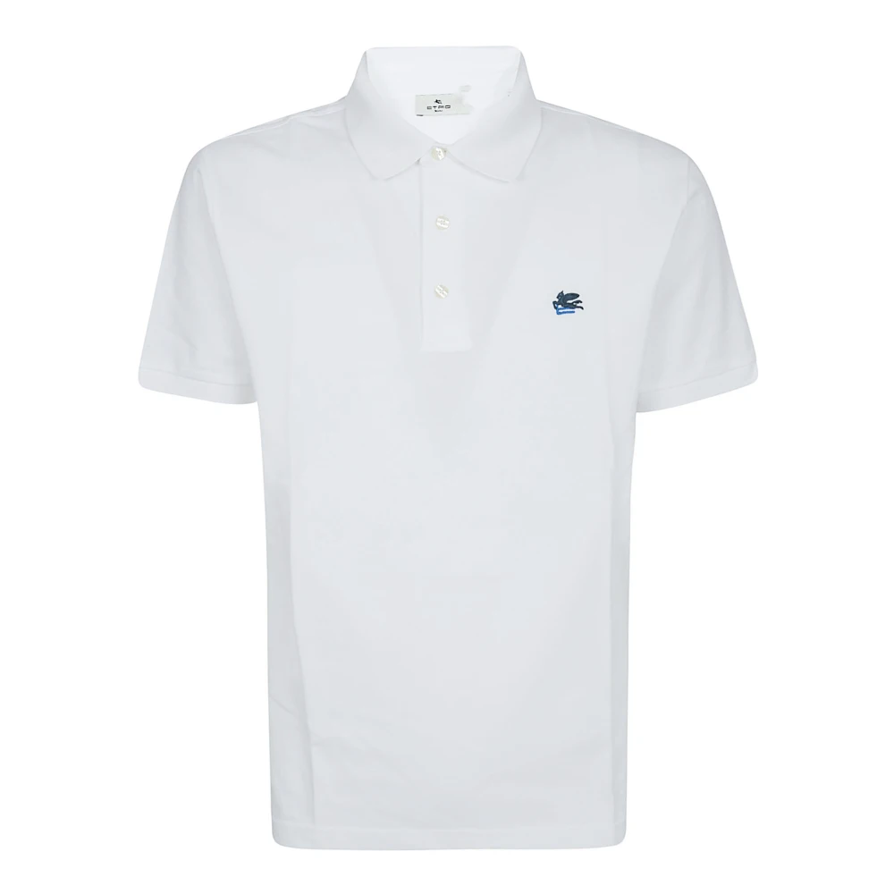 Etro Men's White Polo Roma - Polo Shirts - 2XL - Tops