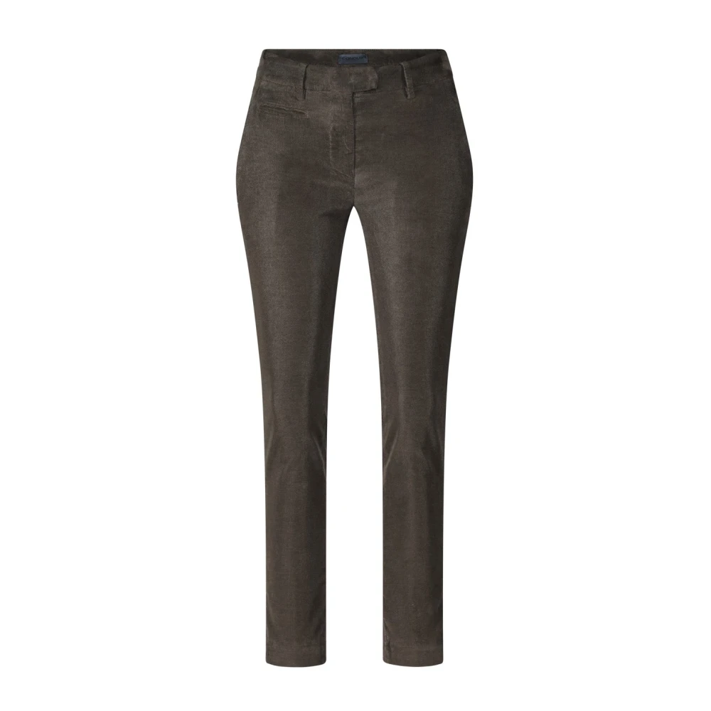 Dondup Slimme Cord Chino Broek Brown Dames