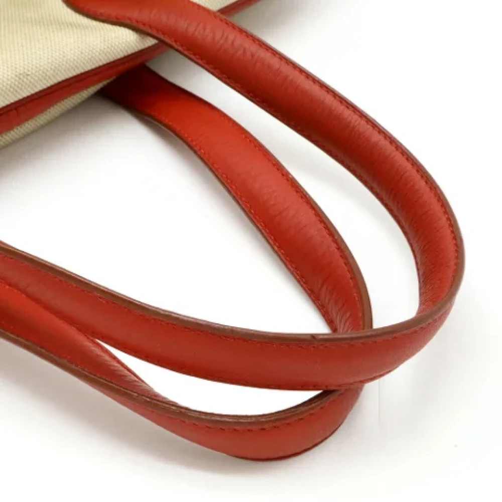 Hermès Vintage Pre-owned Leather travel-bags Beige Dames