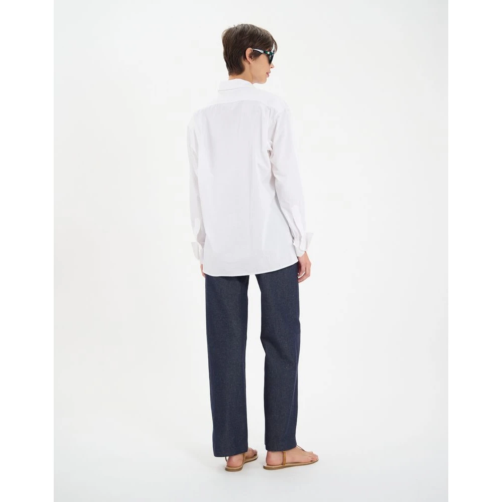 Ines De La Fressange Paris Ortiz katoenen overhemd White Dames