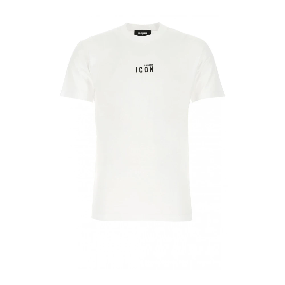 Dsquared2 Men's White Cotton Tee - T-Shirts - S - Tops