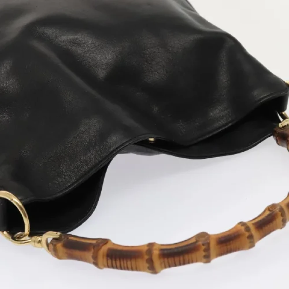 Gucci Vintage Pre-owned Leather handbags Black Dames