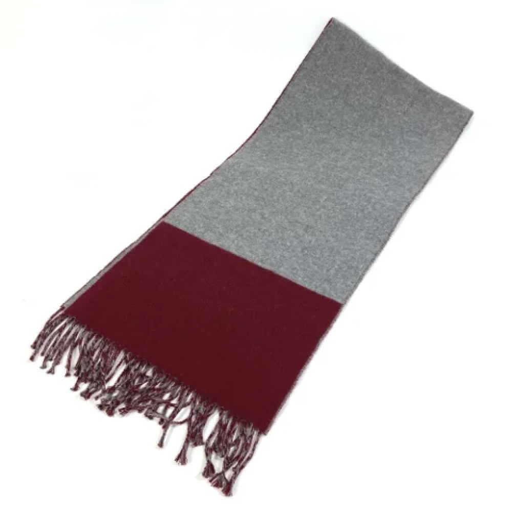 Hermès Vintage Pre-owned Fabric scarves Gray Dames