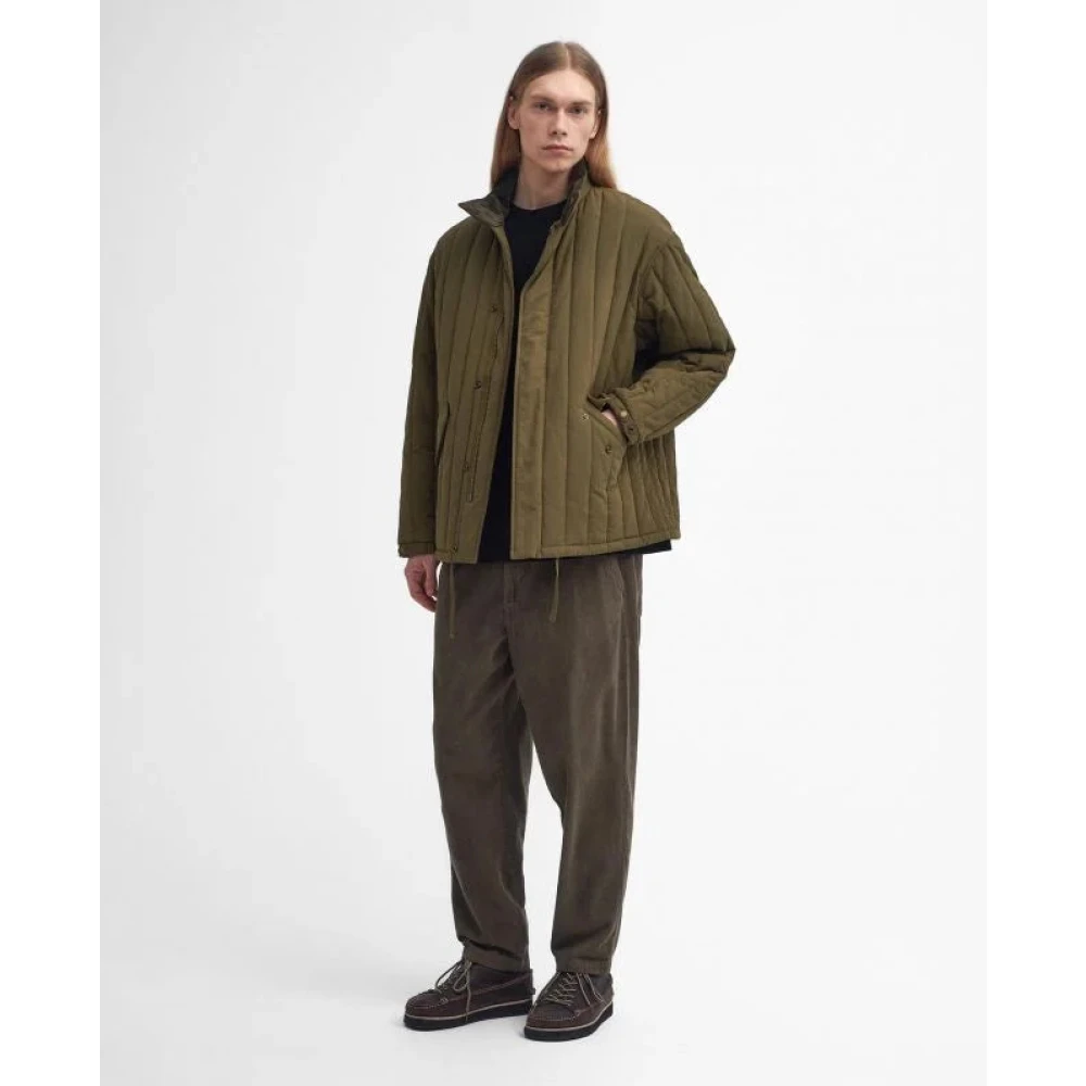 Barbour Field Quilted Jacket Light Sage Green Heren