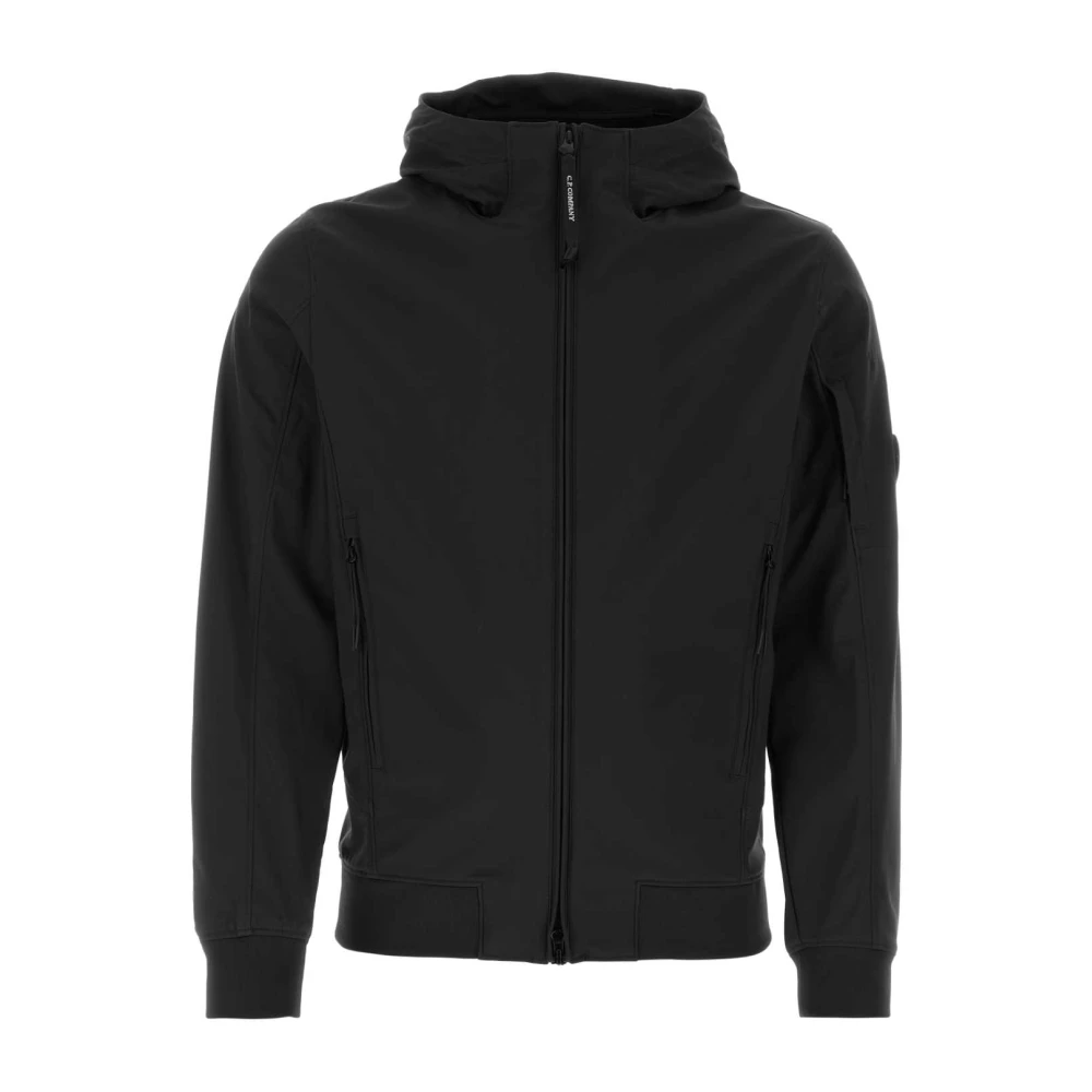 C.P. Company Zwarte stretch polyester jas Black Heren