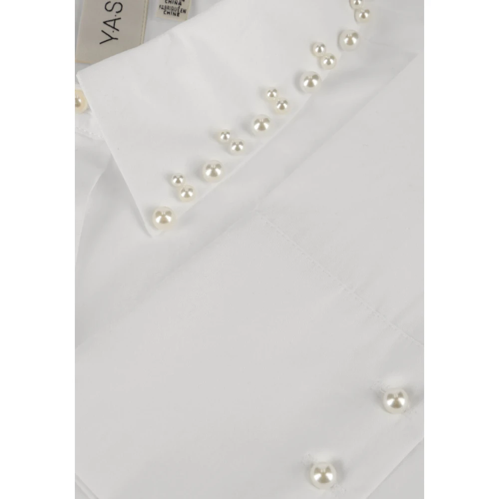 Y.A.S Veelzijdige Witte Blouse Yaskimmea LS Shirt White Dames