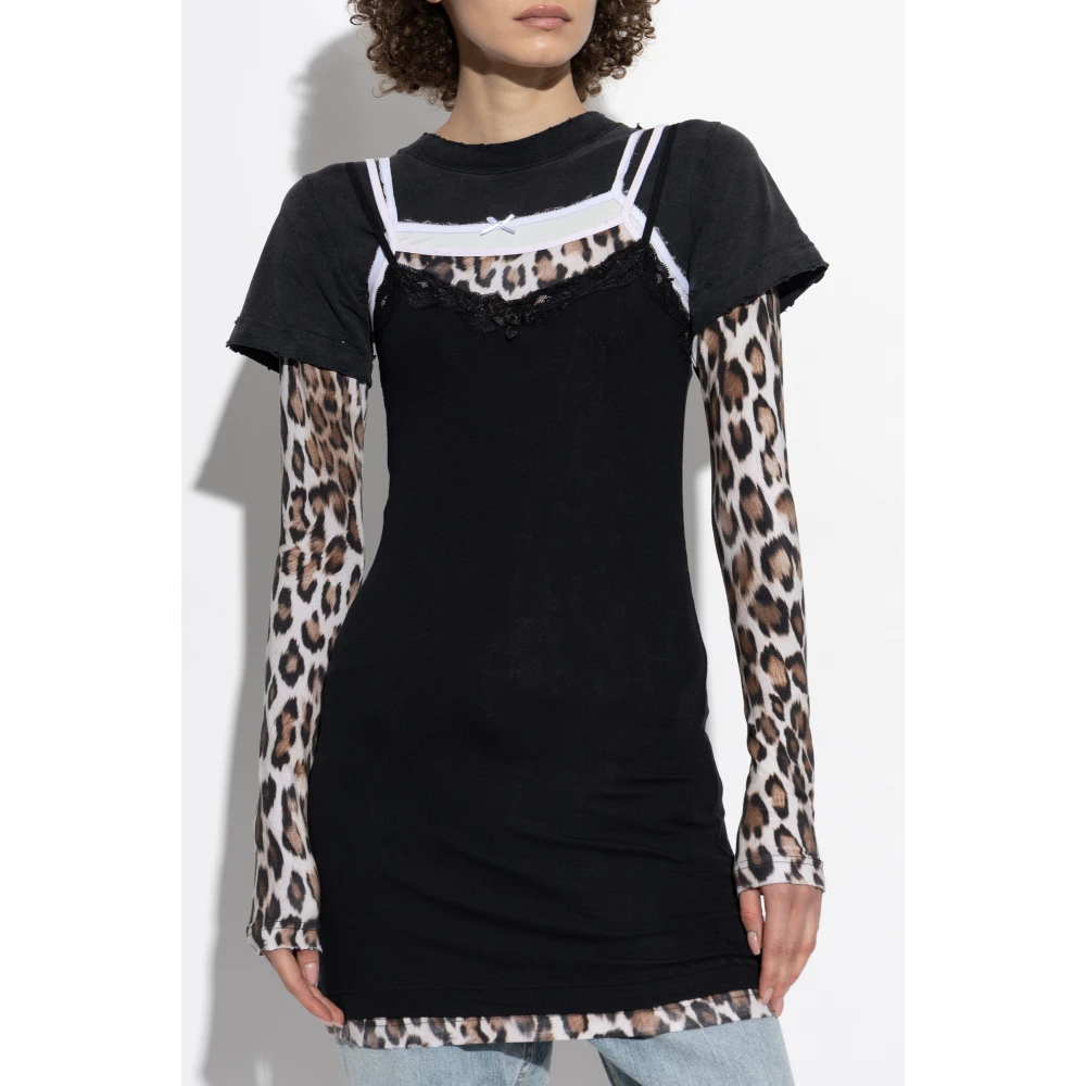 Balenciaga Jurk met bandjes Black Dames