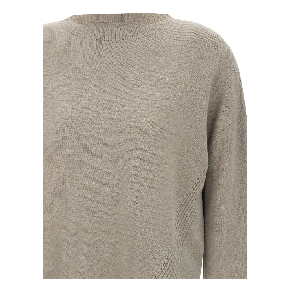 Kaos Bruine Trui met Boothals Brown Dames