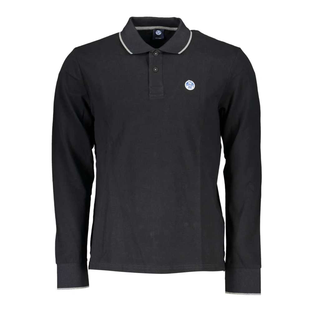 North Sails Lange Mouw Polo Zwart Black Heren