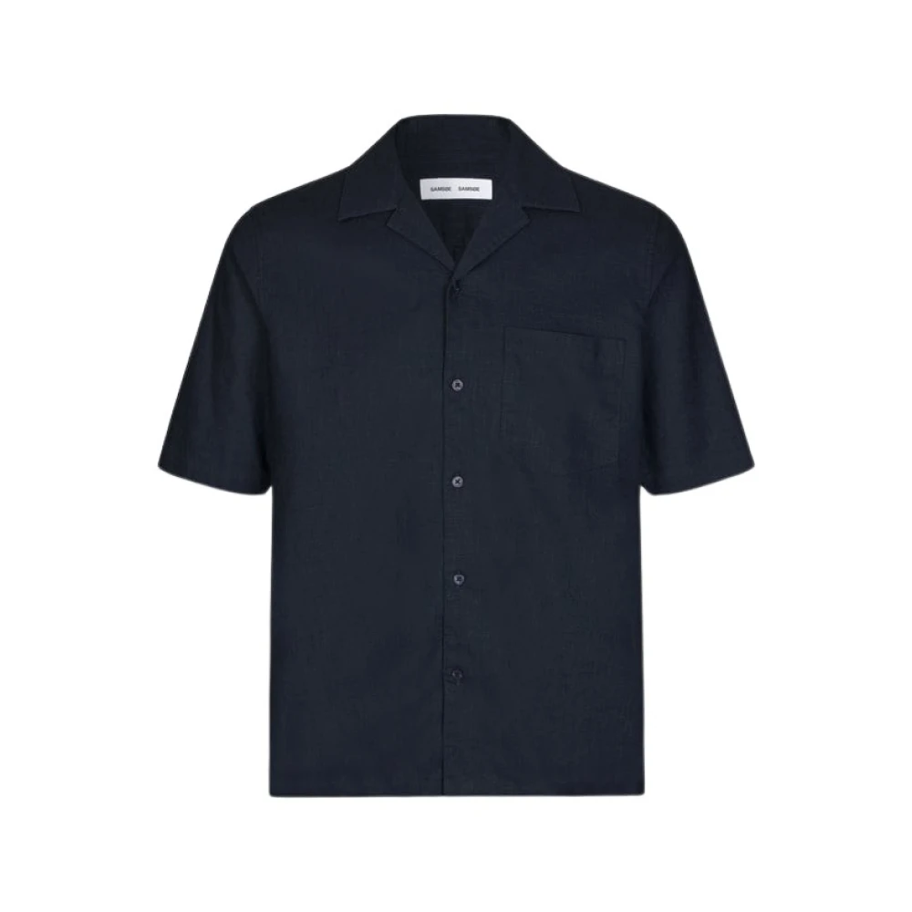 Samsøe AP Overhemd in Scandinavische Stijl Blue Heren