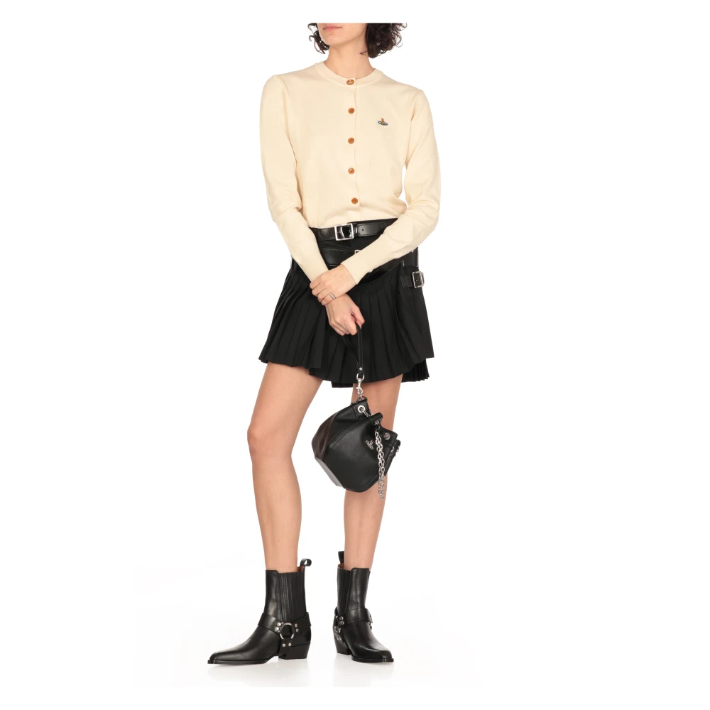 Vivienne Westwood Zwarte Bucket Bag met Koordsluiting Black Dames