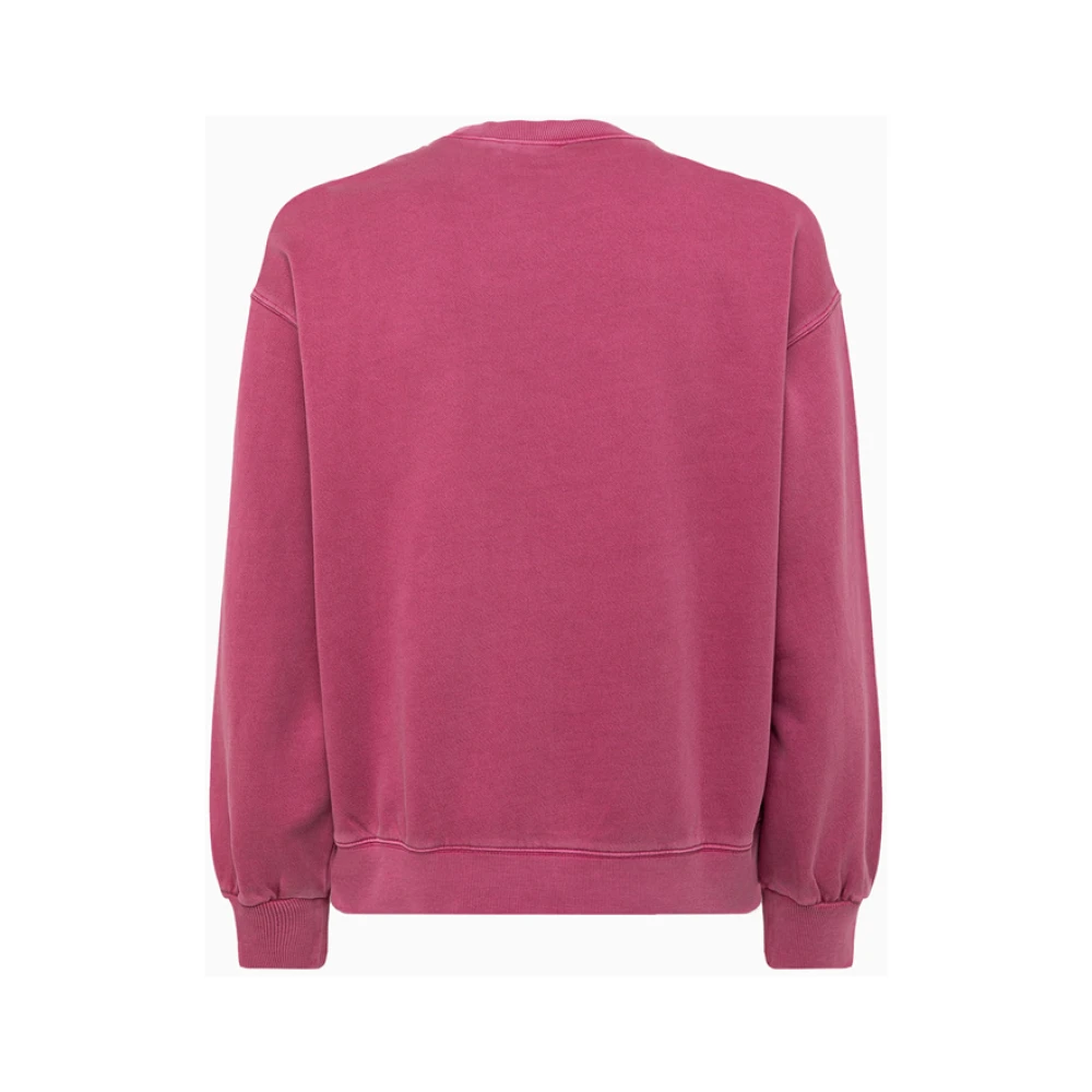 Carhartt WIP Katoenen Sweater met ronde hals Pink Heren