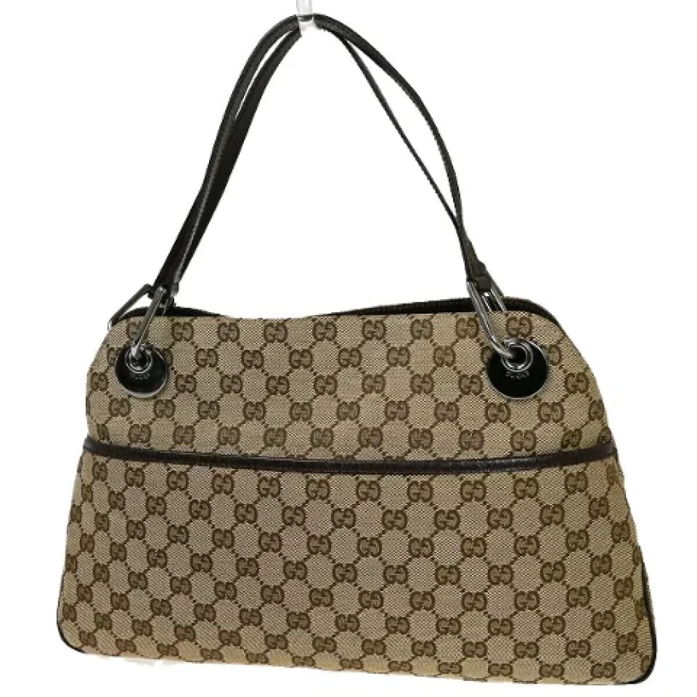 Gucci Vintage Pre-owned Canvas gucci-bags Brown Dames