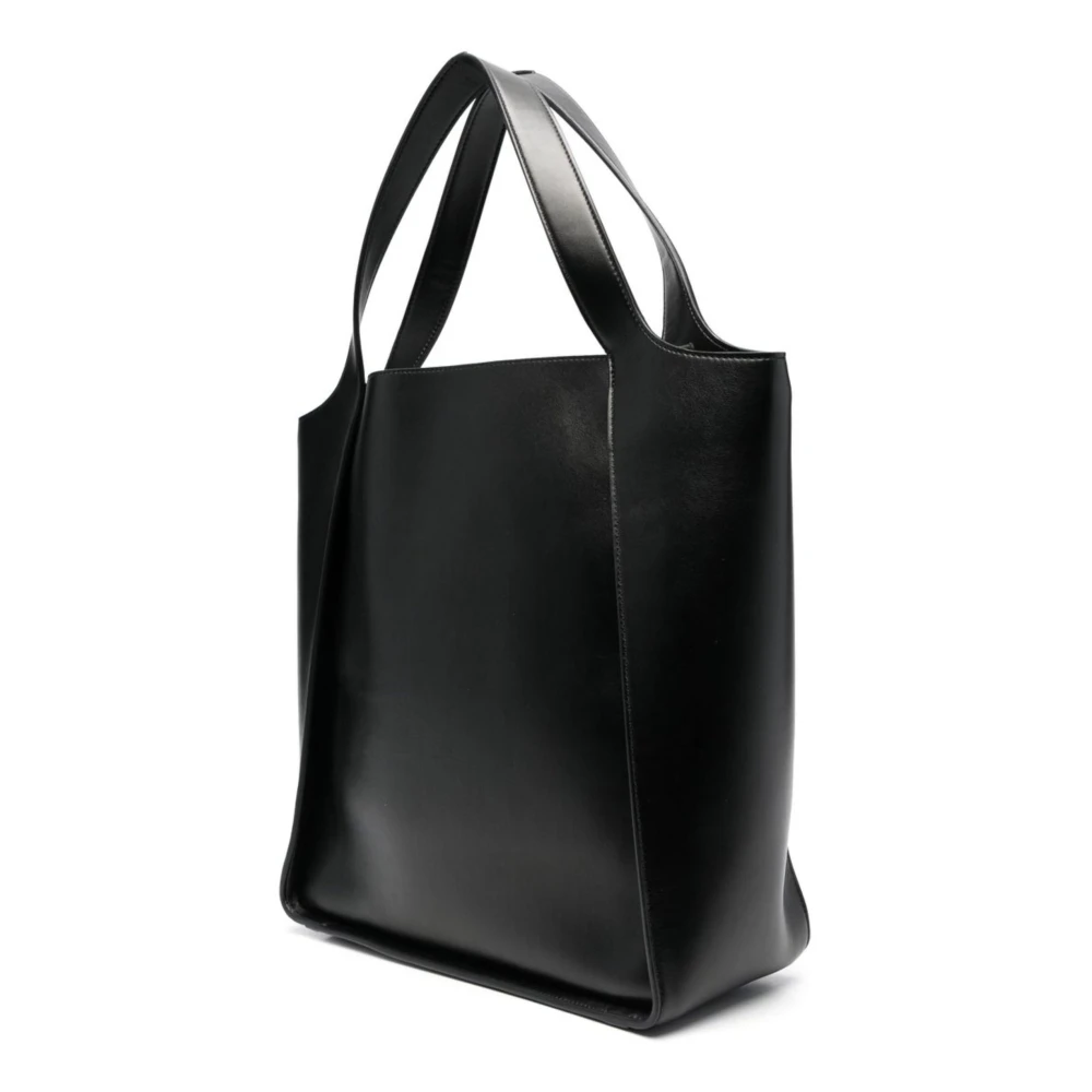 Stella Mccartney Zwarte Logo Tote Tas Black Dames