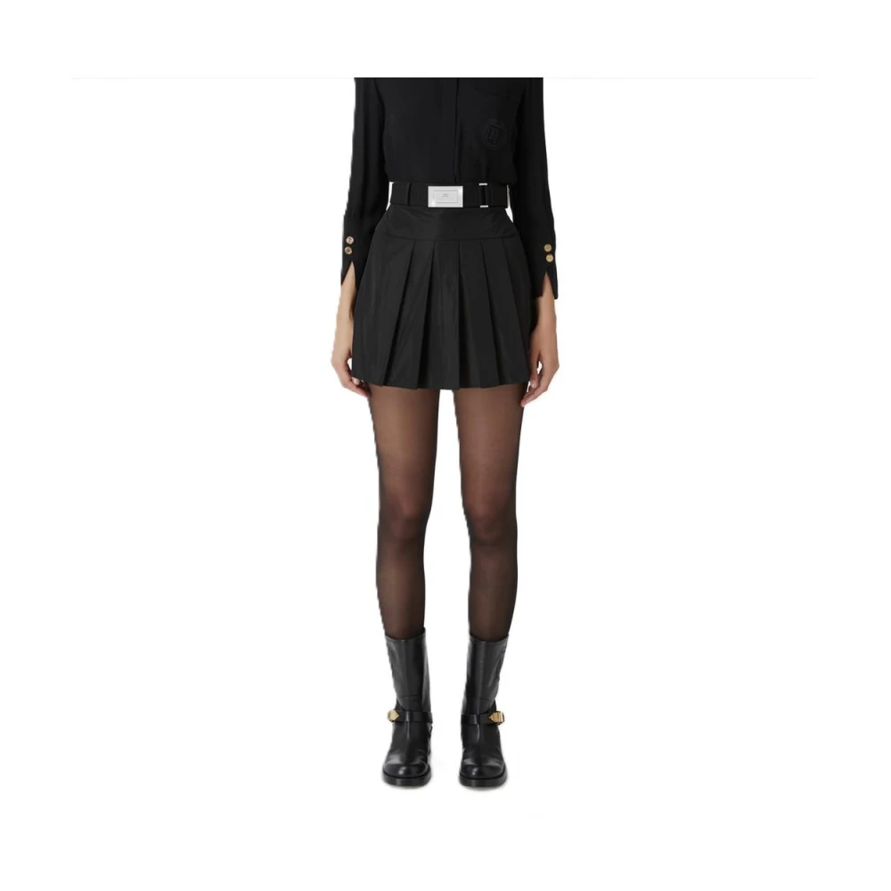 Elisabetta Franchi Katoenen Mini Jurk Black Dames