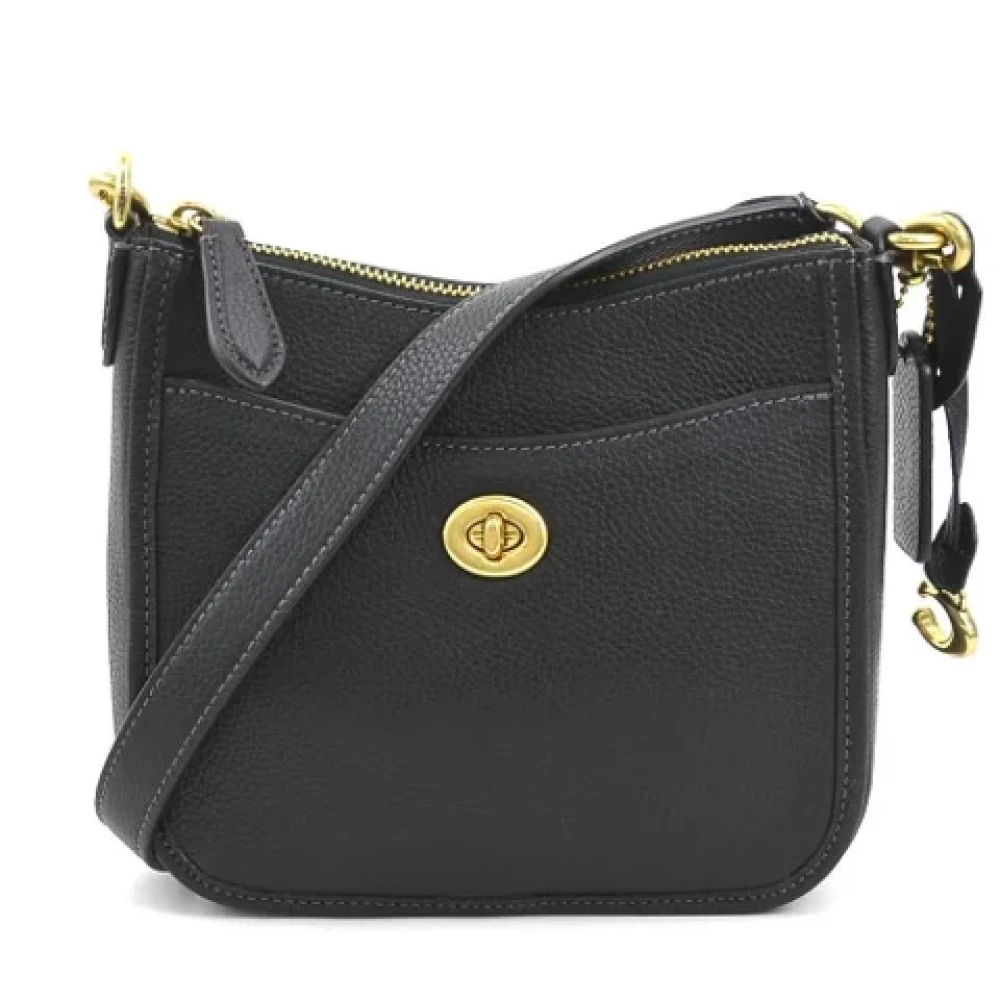Coach Pre-owned Leather shoulder-bags Black Dames