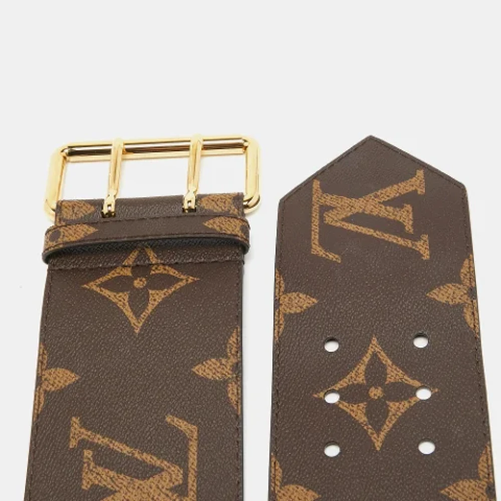 Louis Vuitton Vintage Pre-owned Canvas belts Brown Dames