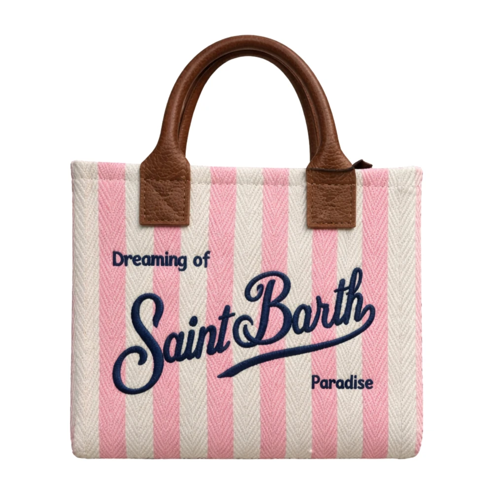 Mc2 Saint Barth Donna Hb Stripes Leather Vanity Bag Mini Bag Universal - Immagine 4