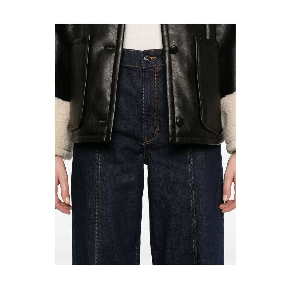 BAUM UND PFERDGARTEN Midnight Blue Jeans met knoop- en ritssluiting Blue Dames