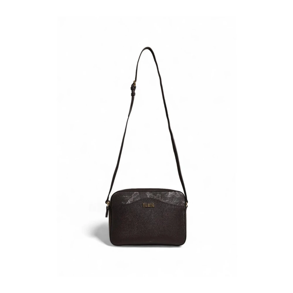 Alviero Martini 1a Classe Zwarte polyethyleen handtas met gemengde stof Black Dames