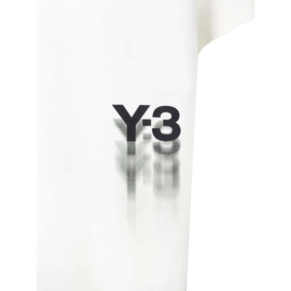 Y-3 GFX SS Katoenen T-shirt White Heren