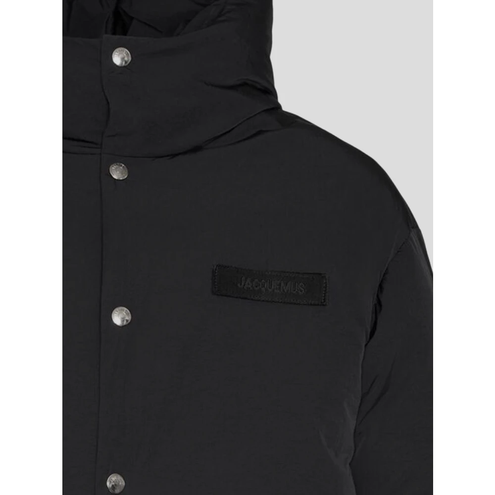 Jacquemus Polyamide Pufferjas Black Heren