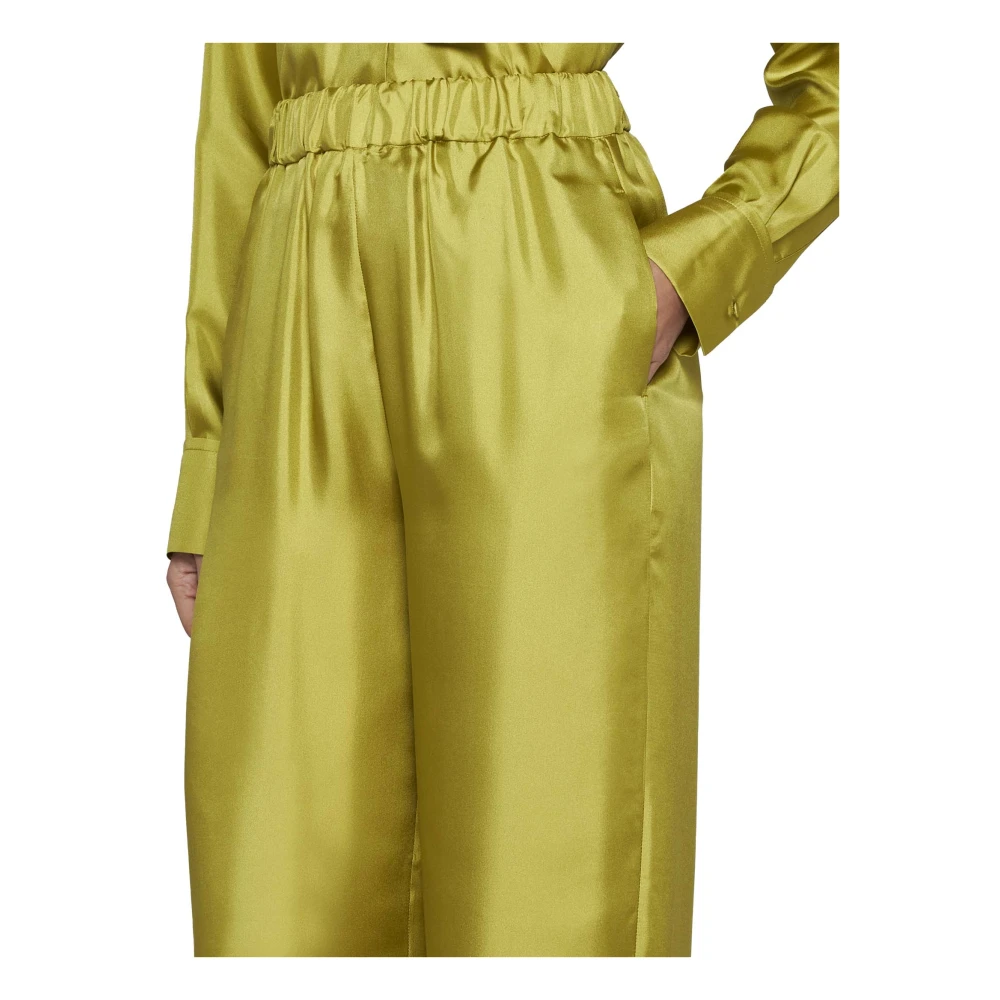 Blanca Vita Elegante Broek Green Dames