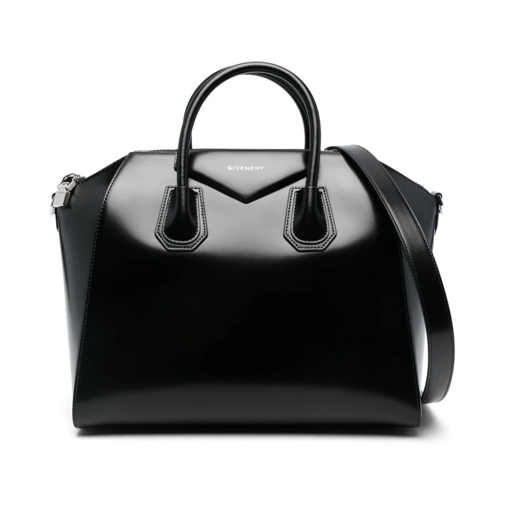 Givenchy Women's Black Top Zip Bag With Handles