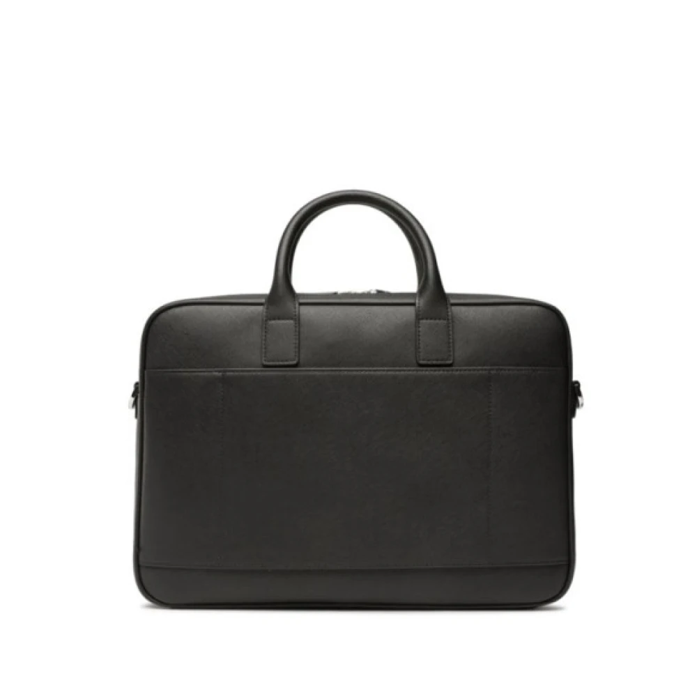 Emporio Armani Zwarte tassen met ritssluiting Black Heren