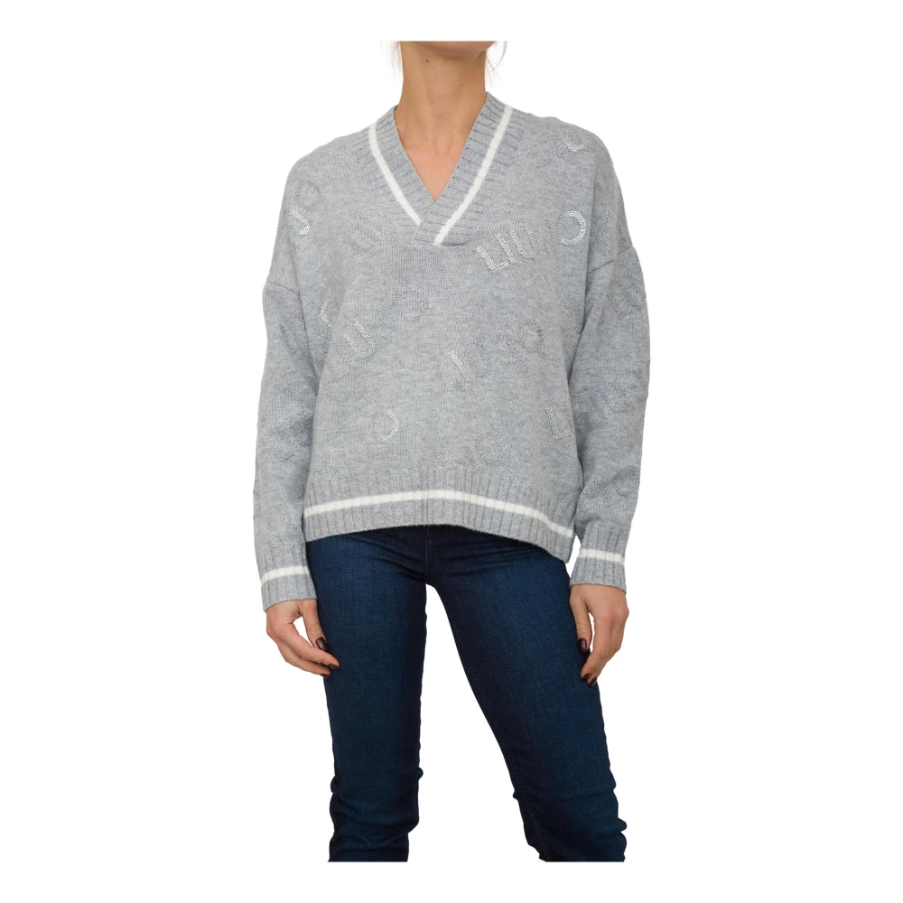 Liu Jo Grijze Gebreide Trui Gray Dames