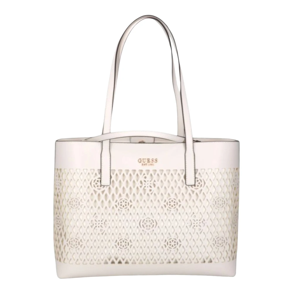 Guess Letty Shopper - Female - Shopping Bags - White - One Size - Bags