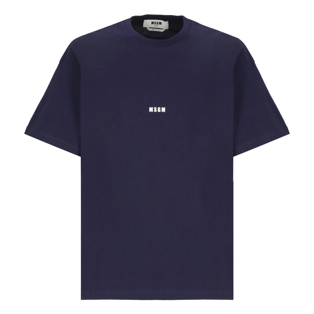 Msgm - Tops > T-Shirts - Blue - Msgm - Modalova