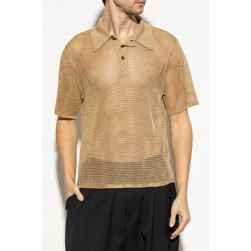 Amiri Polo met logo Yellow Heren